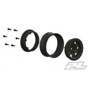 PR2769-03 Impulse 1.9\" Black Plastic Internal Bead-Loc Wheel for Rock Crawlers Front or Rear