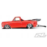 PR3557-00 Chevy C-10 transparate body uit 1972 voor Slash 2wd Drag Car en AE DR10 (met trimmen)