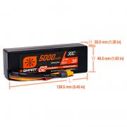 Spektrum 5000mAh 11.1V 3S 30C Smart G2 Hardcase LiPo Battery: IC3