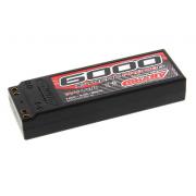 6000mAh 90C 7.4V Competition LiPo, Hardcase Dual Gold Conn.