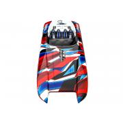 Traxxas DCB M41 Catamaran Raceboot TQi TSM, Rood/Blauw