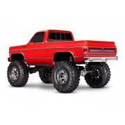 Traxxas TRX-4 Scale and Trail Crawler met Chevrolet K10 Truck Body Rood uit 1979: 4WD elektrische tr