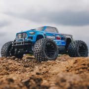 Arrma 1/10 GRANITE 4X2 BOOST MEGA 550 Brushed Monster Truck RTR met batterij en oplader, blauw