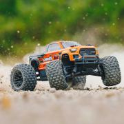 Arrma 1/10 GRANITE 4X2 BOOST MEGA 550 Brushed Monster Truck RTR met batterij en oplader, oranje