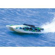 Traxxas DCB-M41 widebody 40\" Catamaran van Traxxas TRX57046-4GRNR Groen-X zonder lader en accu