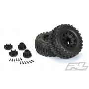 PR10174-10 Badlands MX28 HP 2.8\" All Terrain BELTED Truck Tires Mounted for Stampede 2wd & 4wd Front