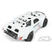 PR3458-15 Voorgesneden Flo-Tek Fusion Bash Armor Body (wit) voor Slash 2wd, Slash 4x4, SC5M, 22SCT e