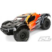 PR3498-17 Pre-Cut Monster Fusion Clear Body for Slash 2wd & Slash 4x4 with 2.8 MT Tires