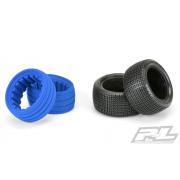 PR8270-02 Slide Job 2.2\" M3 (Soft) Off-Road Buggy Rear Tires for 2.2\" 1:10 Rear Buggy Wheels, Includ