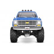 TRAXXAS TRX-4M HIGH TRAIL CRAWLER MET 1979 CHEVROLET K10 BODY: 1/18 SCHAAL 4WD ELEKTRISCHE AUTO BLAU