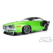 PR3550-00 1972 Plymouth Barracuda Clear Body voor Slash 2wd Drag Car & AE DR10