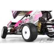 PR8270-02 Slide Job 2.2\" M3 (Soft) Off-Road Buggy Rear Tires for 2.2\" 1:10 Rear Buggy Wheels, Includ