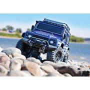 Traxxas TRX-4 Land Rover Defender Crawler Adventure Edition, Metalic Blauw zonder Accu, zonder Lader