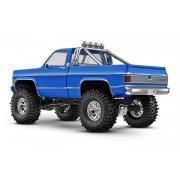 TRAXXAS TRX-4M HIGH TRAIL CRAWLER MET 1979 CHEVROLET K10 BODY: 1/18 SCHAAL 4WD ELEKTRISCHE AUTO BLAU