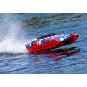 Traxxas DCB M41 Catamaran Raceboot TQi TSM, Rood/Blauw