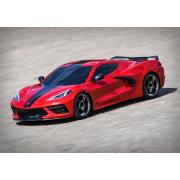 Chevrolet Corvette Stingray Rood: 1/10 schaal AWD Supercar met TQ 2,4 GHz radiosysteem