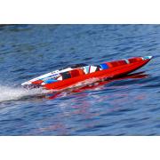 Traxxas DCB M41 Catamaran Raceboot TQi TSM, Rood/Blauw