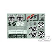 PR3558-00 Volkswagen Drag Bug 1:10 Clear Body voor Losi 22S No Prep Drag Car (vereist trimmen), Slas