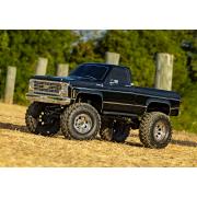 Traxxas TRX-4 Scale and Trail Crawler met Chevrolet K10 Truck Body zwart uit 1979: 4WD elektrische t