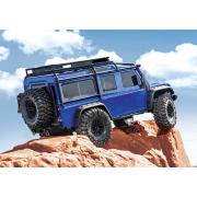 Traxxas TRX-4 Land Rover Defender Crawler Adventure Edition, Metalic Blauw zonder Accu, zonder Lader