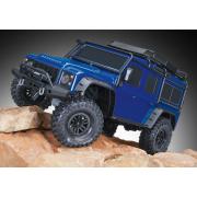 Traxxas TRX-4 Land Rover Defender Crawler Adventure Edition, Metalic Blauw zonder Accu, zonder Lader