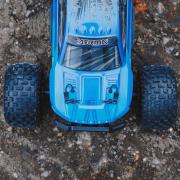 Arrma 1/10 GRANITE 4X2 BOOST MEGA 550 Brushed Monster Truck RTR met batterij en oplader, blauw