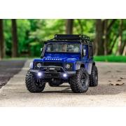 Traxxas TRX-4M 1/18 Schaal en Trail Crawler Land Rover 4WD Elektrische Truck met TQ Blauw TRX97054-1