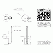 Brushless motor 1406 - 6900KV - 4-Polig - Sensorless