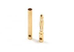 2.0mm goudstekker, Man. + Vrouw. (4paar)