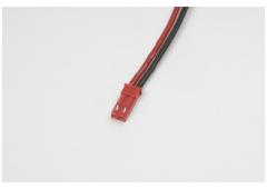 BEC stekker, Man., silicone kabel 20AWG, 10cm (1st)