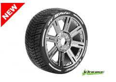 GT-SHIV - MFT Technology - 1-8 Buggy Banden Set - Verlijmd op velg - Super Soft - Spaakv