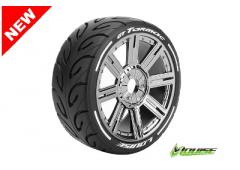 GT-TARMAC - MFT Technology - 1-8 Buggy Banden Set - Verlijmd op velg - Super Soft - Spaa