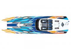 Traxxas DCB-M41 widebody 40" Catamaran van Traxxas TRX57046-4ORNGX Oranje-X zonder lader en accu