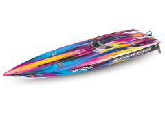 Traxxas Spartan VXL-6S Pink Castle Brushless 2.4Ghz Tqi TSM TRX57076-4PINK zonder lader en accu