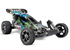 Traxxas Bandit VXL Brushless Groen, met TSM TRX24076-4GRN Zonder Accu en Lader