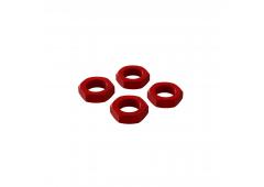 AR310906 Aluminum Wheel Nut 17mm Red (4) (ARA310906)