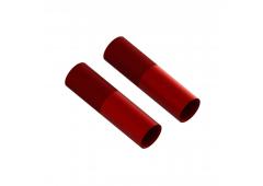 Aluminum Shock Body, 24x88mm (Red) (2) ARA330577