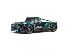 Arrma 1/8 INFRACTION 4X4 3S BLX 4WD All-Road Street Bash Resto-Mod Truck RTR, Groen-Blauw ARA4315V3T