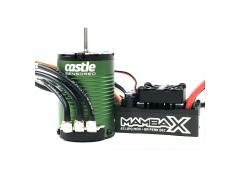 Castle - Mamba X SCT - Combo - 1-10 Extreem SCT regelaar met 1410-3800 Sensored Motor
