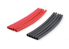 Krimpkous 2.4mm, Rood & Zwart (10st)