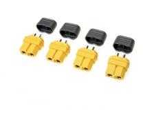 Connector - XT-60 - met beschermkap - Goudcontacten - Vrouw. - 4 st