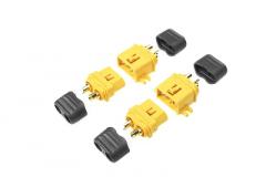 Connector, XT-60L, met beschermkap, Goudcontacten, Man + Vrouw, 2 paar