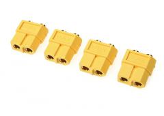 Connector - XT-60PB - Goudcontacten - Vrouw. - 4 st