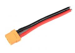 Connector met kabel - XT-90 - Goud contacten - Man. connector - 10AWG Siliconen-kabel - 12cm - 1 st