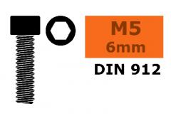 Cilinderkopschroef - Binnenzeskant - M5X6 - Staal - 10 st