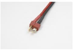 Connector met kabel - Deans - Goud contacten - Man. connector - 14AWG Siliconen-kabel -