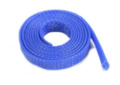 Kabel beschermhoes - Gevlochten - 10mm - Blauw - 1m