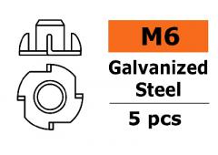 Revtec Inslagmoer M6 Gegalvaniseerd staal 5 st