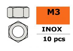 Revtec Zeskantmoer M3 Inox 10 st