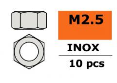 Revtec Zeskantmoer M2.5 Inox 10 st